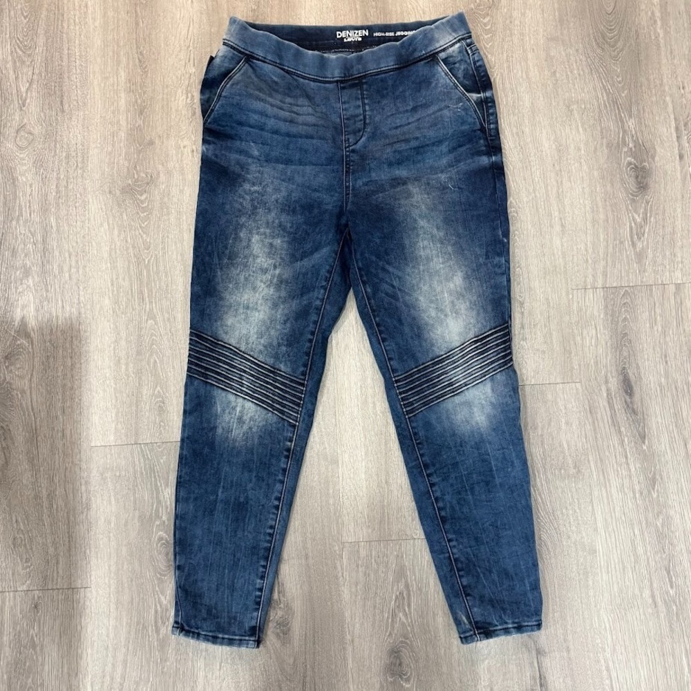 Denizen Levi's High Rise Jegging Womens M Blue Pull On Stretch Denim‎ 29x25.5